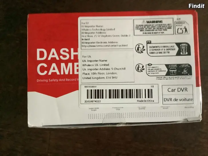 Säljes USB DVR autokamera / dash cam/Android uusi