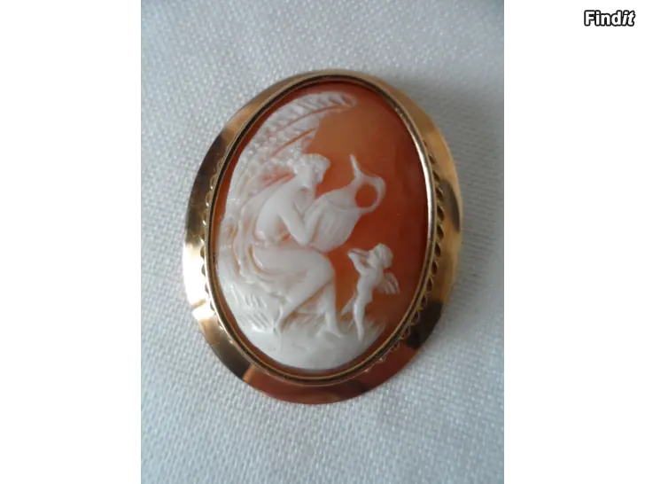 Myydään Upea Camee 8,1g Kultakoru Vintage v.1952