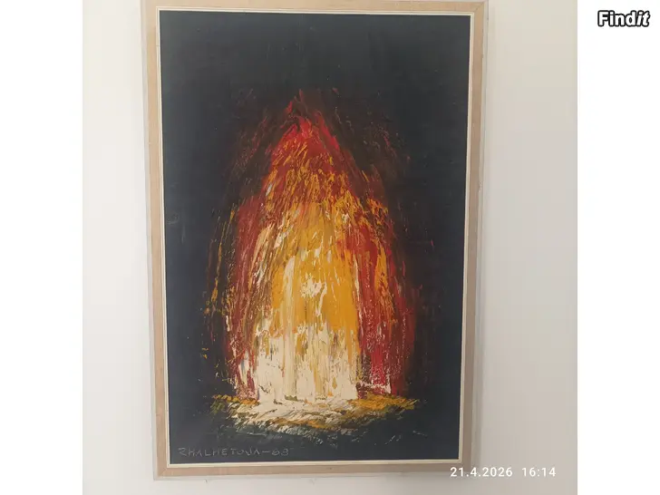 Myydään Öljyvärimaalaus R. Halmetoja-68