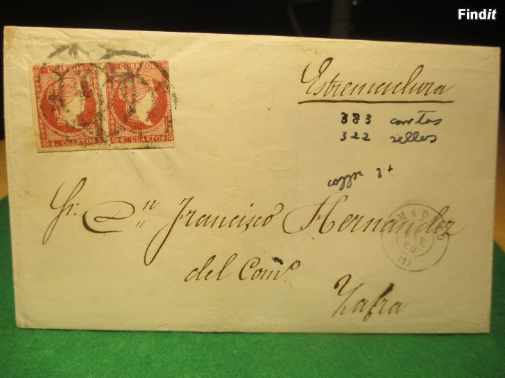 Myydään ISABELLA II  1856, Madrid-Zafra 1860, VÄRIVIRHE