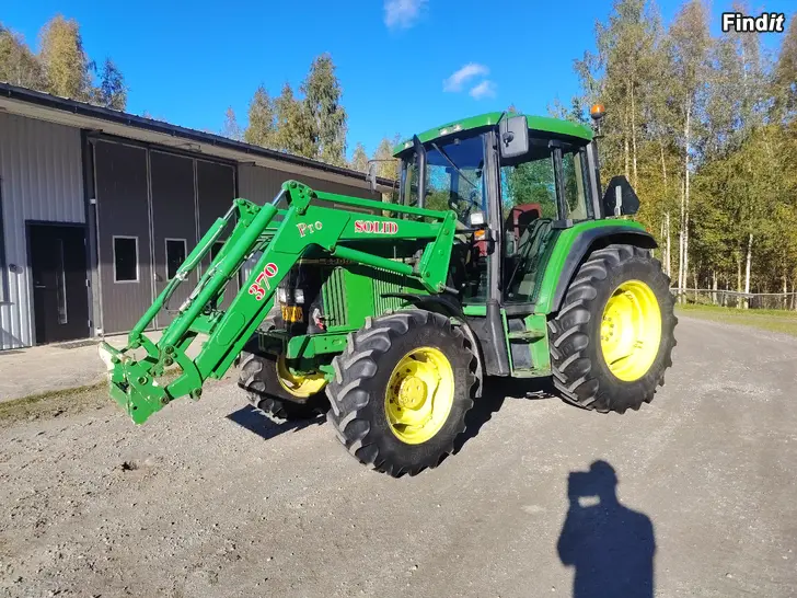 Säljes John Deere 6200 med lastare