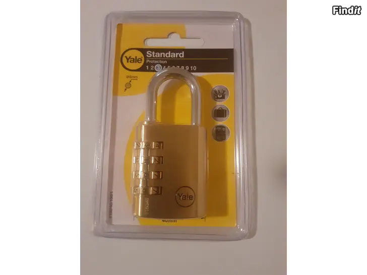 Myydään Riippulukko numerolukko Yale/Assa Abloy, uusi