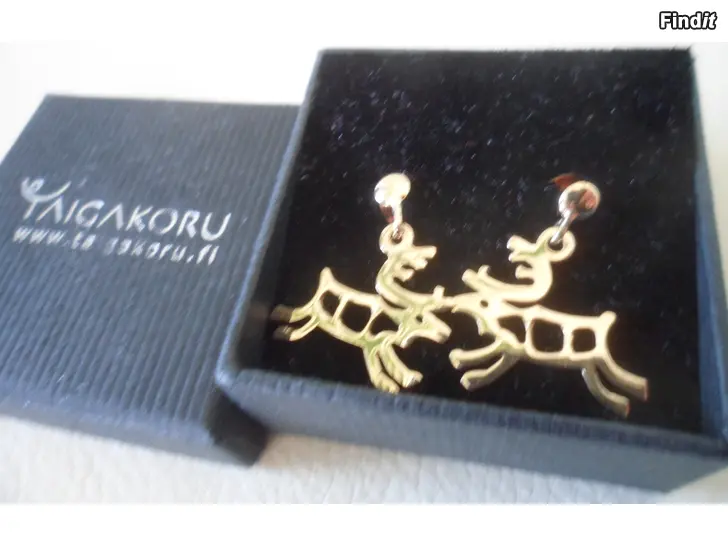 Myydään Taigakoru Pikkuporo Kultakorvakorut Uudet