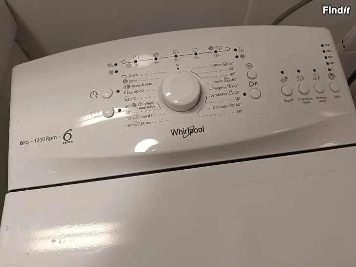 Myydään Whirlpool 6kg pyykinpesukone