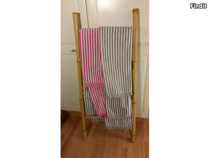 Myydään Marimekko raidallinen puuvillapyyhe 6kpl 18e