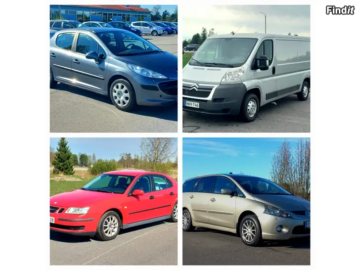 Myydään AUTOJA YLI 45 KPL EI KÄSIRAHAA EI KASKOA