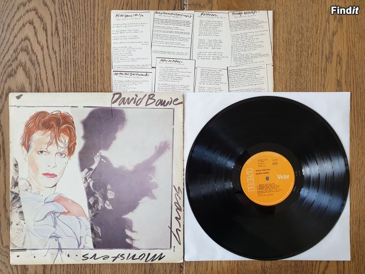 Säljes David Bowie, Scary monsters. Vinyl LP