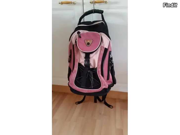Myydään X-Force reppu väri roosa-musta -hinta 7e