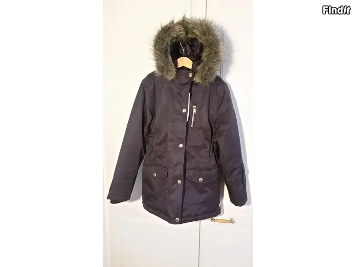 Säljes Name It lasten talvitakki, NKMSNOW10 JACKET koko 140 ruskea  -20e