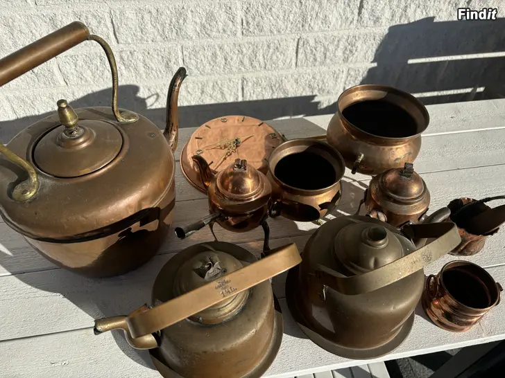 Säljes Kuparia kaikki yhteensä- Koppar allihopa