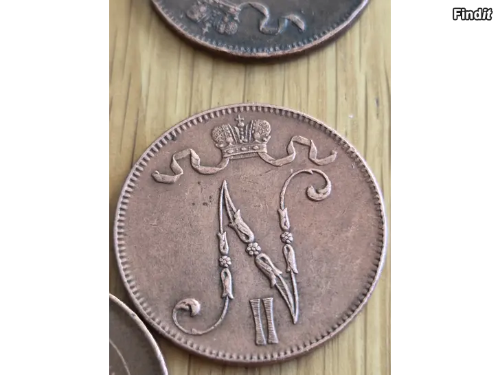 Säljes 10 penni 5 penni 1899-1917
