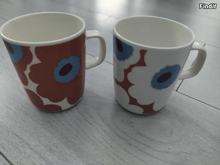 Myydään Marimekko unikko kupit 2 kpl