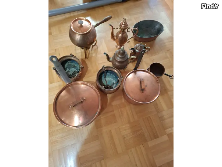 Myydään Kupari astioita