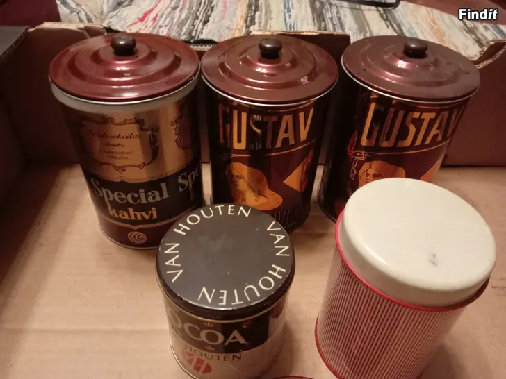 Myydään Kahvipurkkeja, myös täysiä