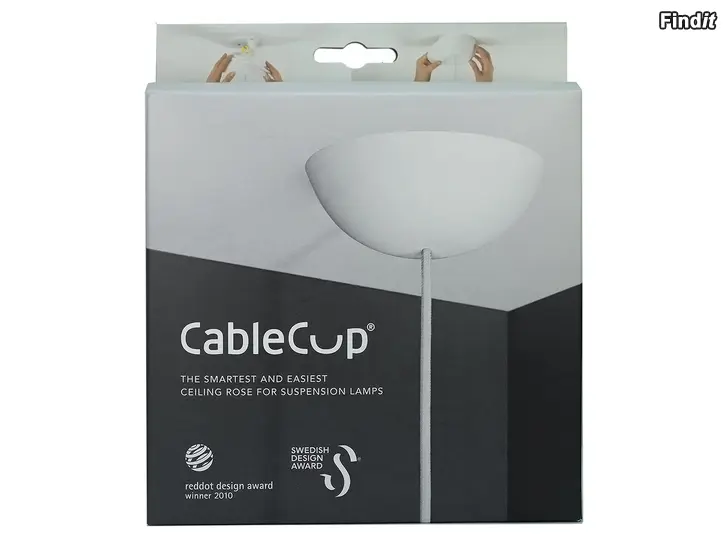 Säljes Belid Cable Cup Classic hopeaharmaa kattokuppi