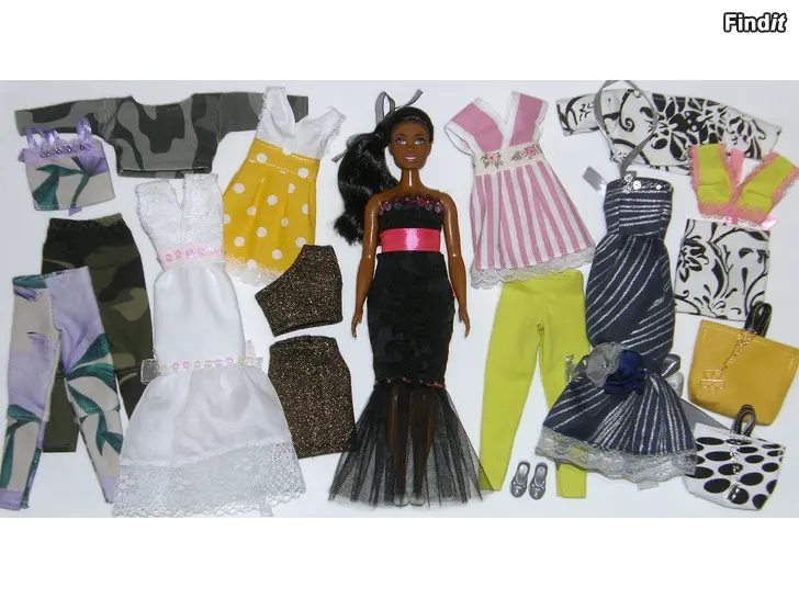 Myydään Curvy Barbie Nukke + Vaatesetti