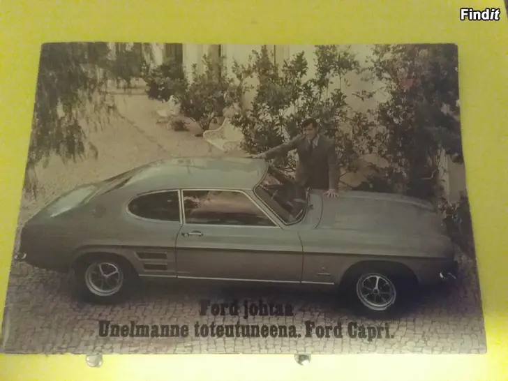 Säljes Ford Capri esite