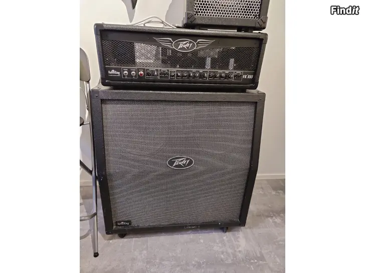 Myydään Peavey Valve king 100w rörförstärkare med 4x12 skåp