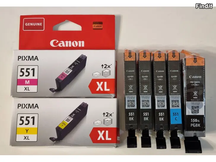 Säljes Canon Pixma färgpatroner/färgkasetter