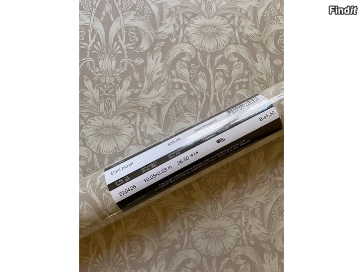 Säljes Tapet 2 rullar Emil blush Sandberg