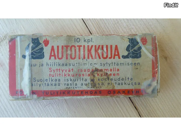 Säljes Autotikkuja vanha rasia