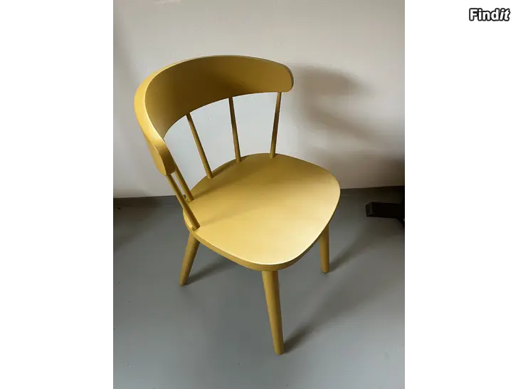 Myydään Keltaiset, puiset keittiöntuolit