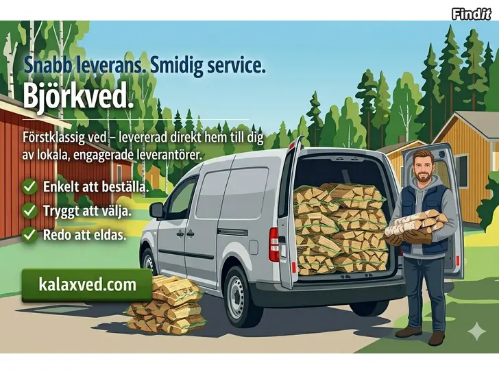 Säljes Vedbilen