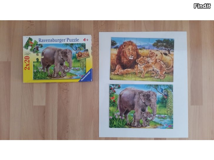 Myydään Palapeli  3-4vuotiaalle Ravensburger elefantti ja leijona