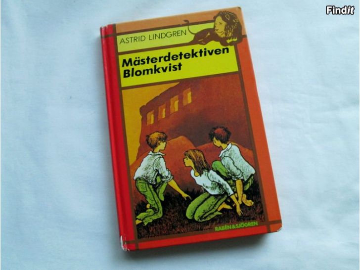 Säljes Astrid Lindgren bok Mästerdetektiven Blomkvist Rabén  Sjögren, 1981