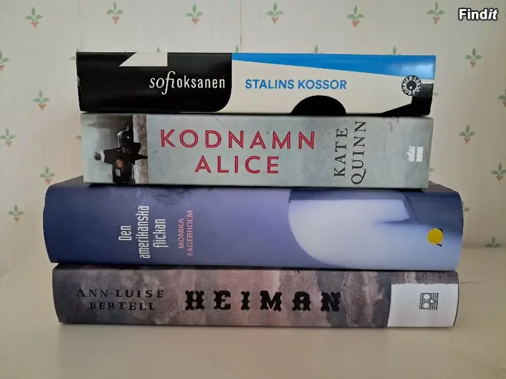 Säljes 4st Böcker bla. Sofi Oksanen