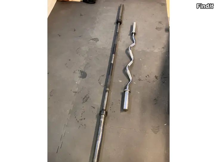 Säljes Wrange styrkelyftstång och curlbar