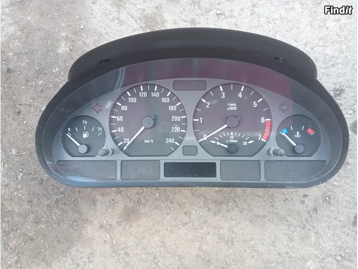 Myydään BMW E46 mittaristo 6915237 Bosch 0263639000