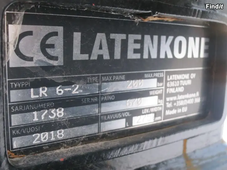 Säljes förmedlar även laten kone maskiner