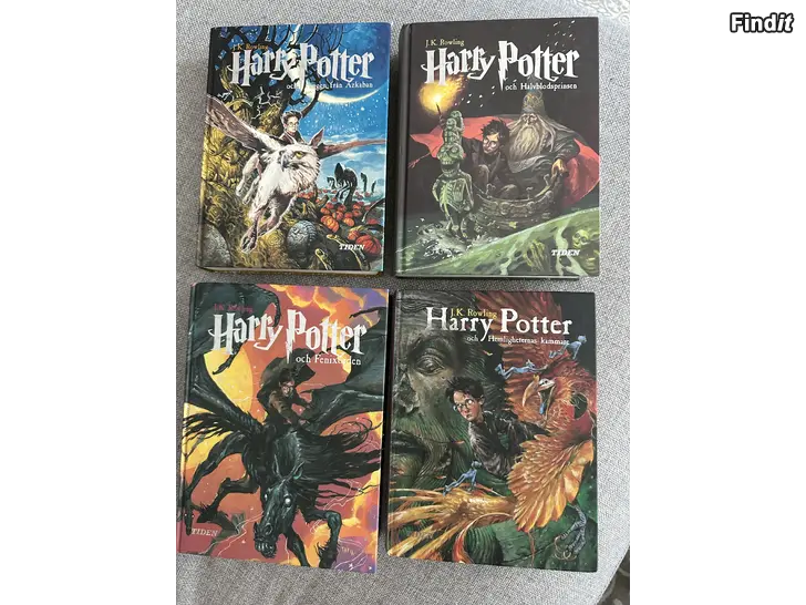 Säljes Harry Potter-bokpaket  4 inbundna böcker på svenska