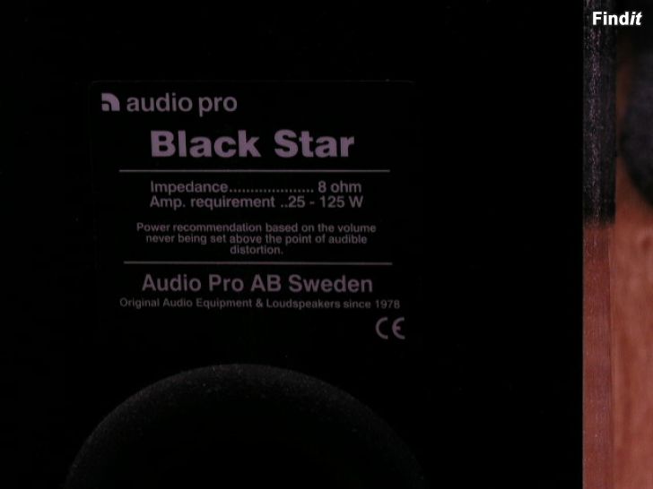 Myydään Adio Pro Black Star -kaiutinpari