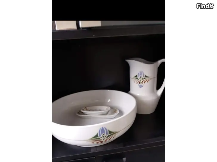 Säljes Arabia tvättfat och kanna