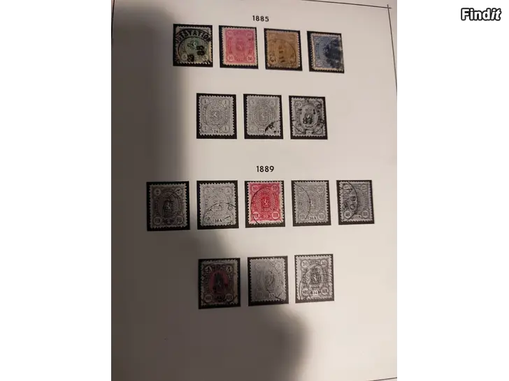 Myydään Postimerkkejä -1885-1889