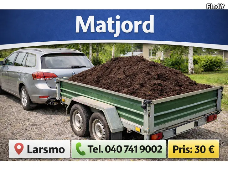 Myydään Matjord 30E/Bilsläpvagn