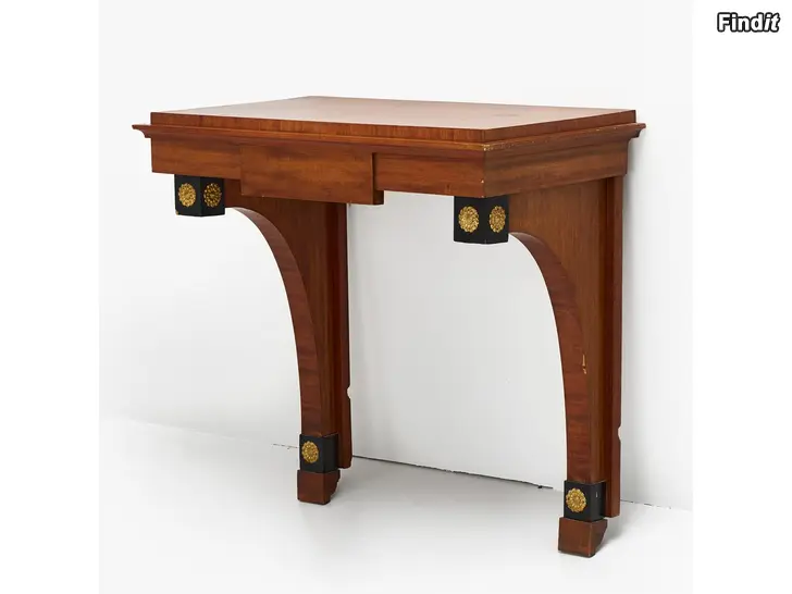 Säljes Konsolbord, svenskt 1800-tal, mahogny med mässingsdetaljer
