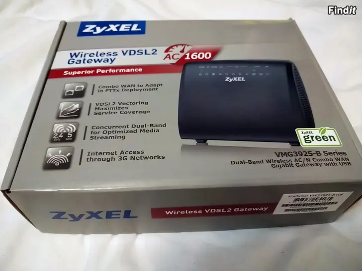 Myydään Zyxel Wireless VDSL2 Gateway VMG3925-B10B