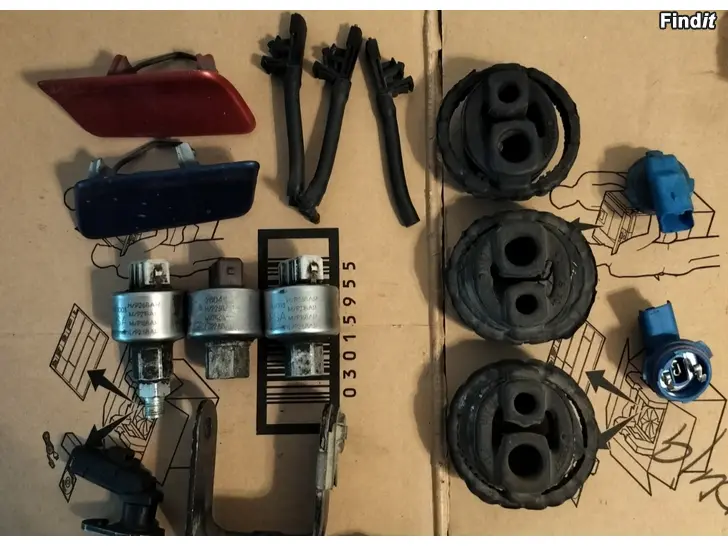 Myydään Ilmastoinninpainekytkin pakoputken kannakekumi