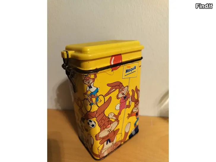 Säljes Peltinen purkki nesguik