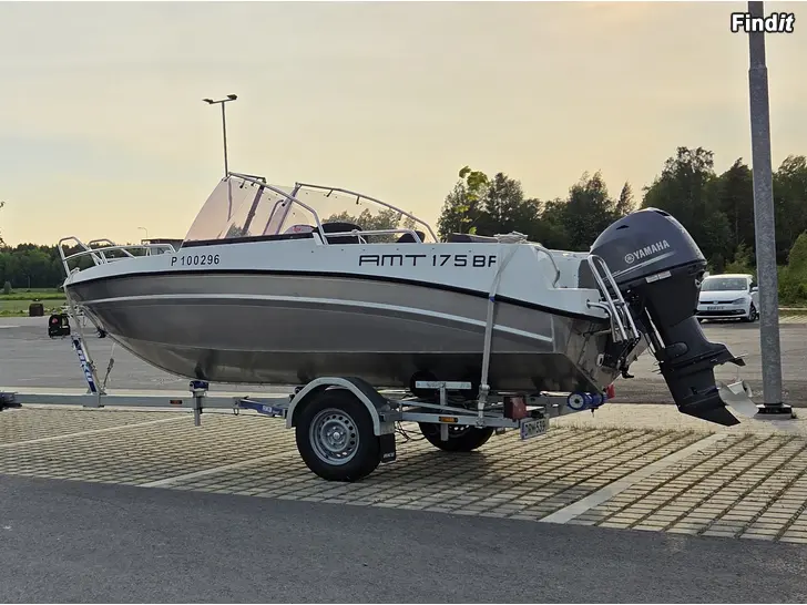 Myydään AMT 175 BRf alumiinivene, 70hv Yamaha - Takuuta jäljellä 6/2027