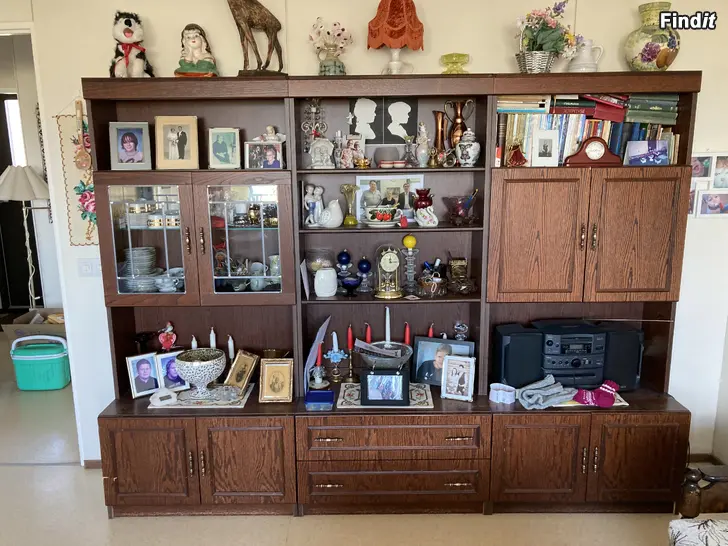 Myydään 3-delad retro bokhylla