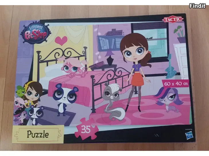 Myydään LPS palapeli 60x40cm Hasbro Tactic 35 palaa  -10e