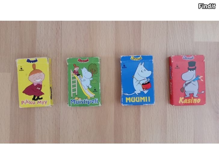 Säljes Muumi pelikortit vintage vuodelta 1993