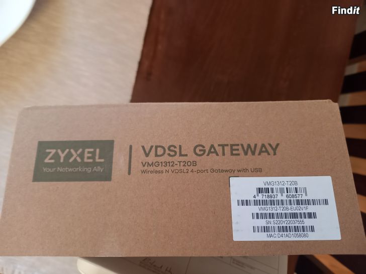 Myydään Zyxel modem och router