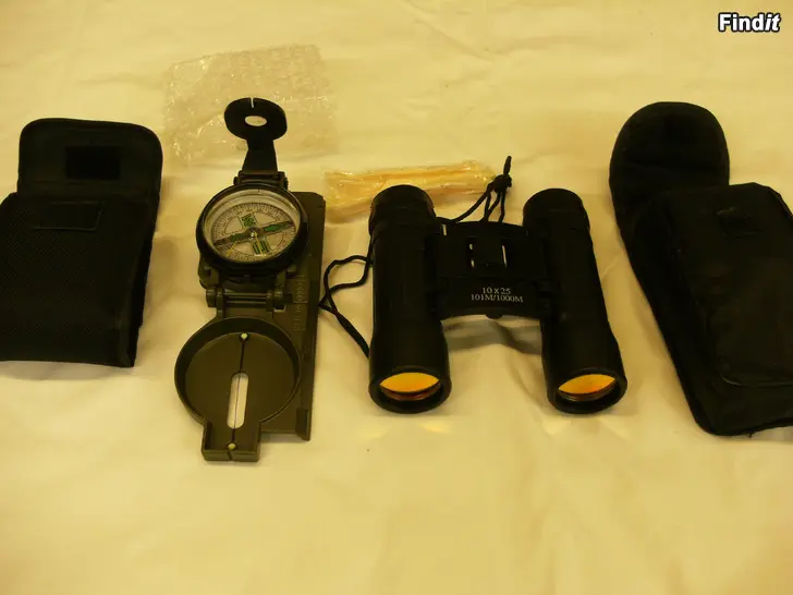 Myydään Fågelkikare + kompass