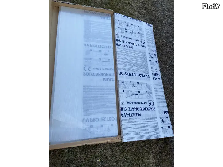 Myydään Växthus plastskivor