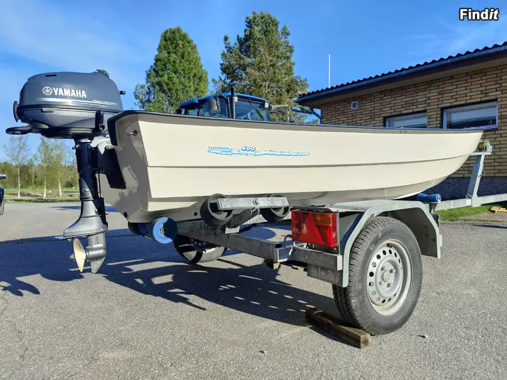 Myydään Glasfiberbåt Sunnan med Yamaha 5hk 4takt